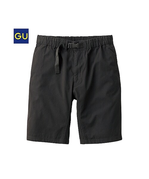 GU（ジーユー）の「（GU）カラーイージーハーフパンツＡ（MEN ⁄ ハーフパンツ・メンズ・ORANGE/DARK GREEN/RED/GRAY/BLUE/NAVY/BLACK/YELLOW/BEIGE・S/XL/L/M）」の2枚目の写真