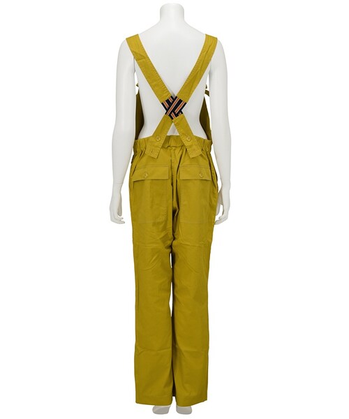 Ne-net（ネネット）の「(P)コットンツイルサロペット / サロペット（オールインワン・サロペット・レディース・mustard/green/navy・02）」の4枚目の写真