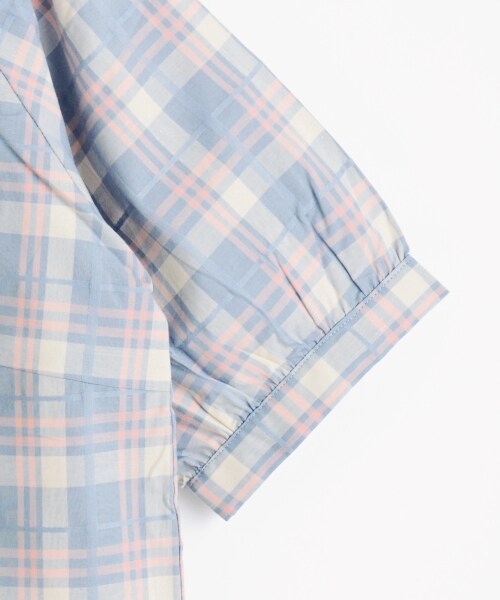 MAJESTIC LEGON(マジェスティックレゴン)の「ジャカードチェックプルオーバー(トップス・レディース・サックス柄/オフ/柄/イエロー柄・Free)」の6枚目の写真