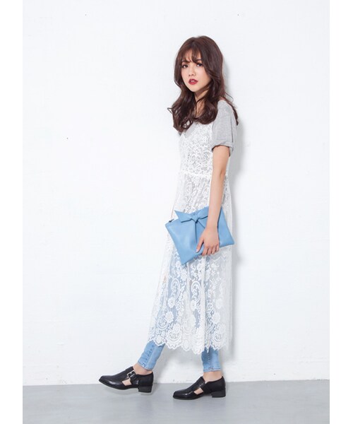 gracegift（グレースギフト）の「韓國側鏤空飾釦孟克鞋（シューズ・レディース・黑/白・36/37/38/39/40）」の16枚目の写真