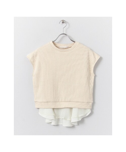 KBF(ケイビーエフ)の「2WAYペプラムプルオーバー(トップス・レディース・OFF/TOPGRAY/NAVY・one)」の1枚目の写真