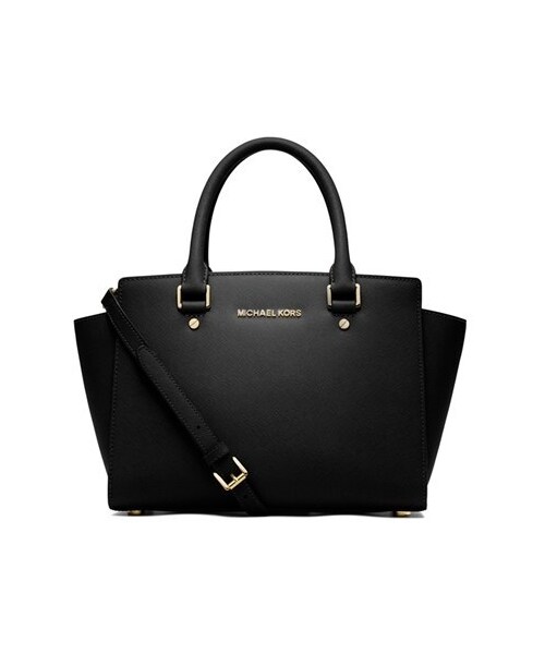 MICHAEL KORS（マイケルコース）の「MICHAEL Michael Kors 'Medium Selma' Zip Top Satchel（ショルダーバッグ・レディース・Black）」の3枚目の写真