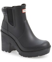HUNTER | Hunter 'Original - Block Heel' Chelsea Rain Boot (Women)(ブーツ)