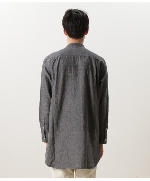 JUNRED(ジュンレッド)の「シャンブレーロングシャツ(ブラウス/シャツ・メンズ・グレー/ブルー系・0/1/2)」の5枚目の写真