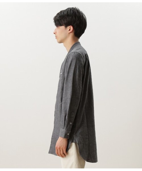 JUNRED(ジュンレッド)の「シャンブレーロングシャツ(ブラウス/シャツ・メンズ・グレー/ブルー系・0/1/2)」の4枚目の写真