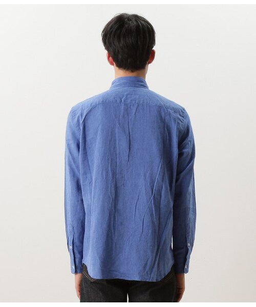 JUNRED（ジュンレッド）の「コットンリネンシャツ（ブラウス/シャツ・メンズ・ホワイト/ネイビー/ブルー/レッド・0/1/2/3）」の7枚目の写真