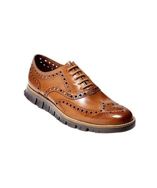 COLE HAAN（コールハーン）の「Cole Haan 'ZeroGrand' Wingtip (Men)（シューズ・メンズ・British Tan/Black・13 D/10.5 D/10 E/10.5 E/10 D/7 D/7.5 D/8 E/8 D/8.5 D/8.5 E/9 E/9 D/9.5 E/9.5 D/11 E/11 D/11.5 E/11.5 D/12 E/12 D/13 E）」の4枚目の写真