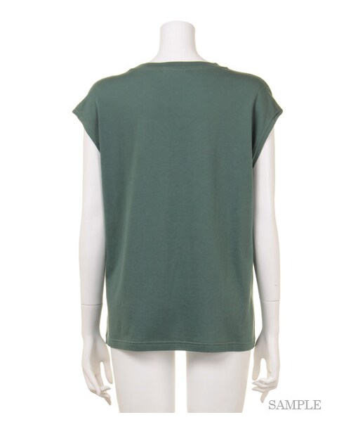 FRAY I.D(フレイアイディー)の「プリントノースリTシャツ(Tシャツ・レディース・WHT/MNT/GRN・F)」の5枚目の写真