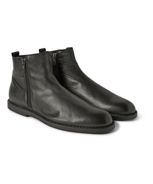 ann demeulemeester double zip ankle boots