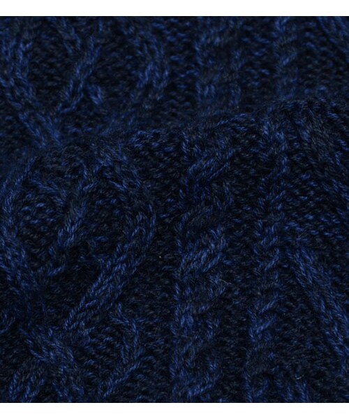 HAMNETT（ハムネット）の「【HAMNETT】 CABLE KNIT SHORT PULLOVER（トップス・メンズ・ネイビー/アイボリー・S/M/L）」の9枚目の写真
