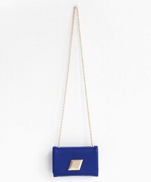 DHOLIC | マットゴールドダイヤ本革チェーンバッグ(ショルダーバッグ)