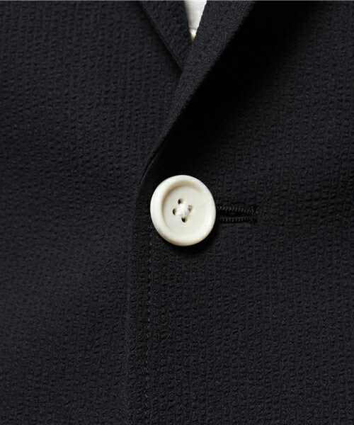 MEN'S BIGI（メンズビギ）の「シアサッカー ストレッチジャケット/オンオフ兼用（テーラードジャケット・メンズ・ホワイト/ネイビー・SMALL/MEDIUM/LARGE）」の12枚目の写真