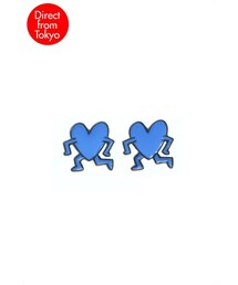 美品 Keith Haring キースヘリング ハートデザイン 花器 イタリア製 Keith Haring キースヘリング ハートデザイン 花器 イタリア製