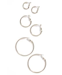 TOPSHOP | Topshop Hoop Earring Pack (Set of 3 Pairs)(ピアス（両耳用）)