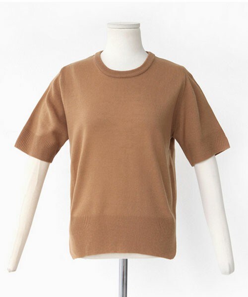 DHOLIC（ディーホリック）の「ラウンドネックサイドスリットトップス（Tシャツ/カットソー・レディース・アイボリー/ライトパープル/ネイビー/ミント/ベージュ/ブラック・FREE）」の3枚目の写真