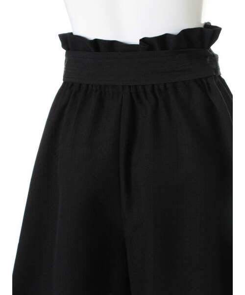 31 Sons de mode(トランテアン ソン ドゥ モード)の「リボン付フレアキュロット(パンツ・レディース・ブラック/ホワイト/サックスブルー・36/38)」の6枚目の写真