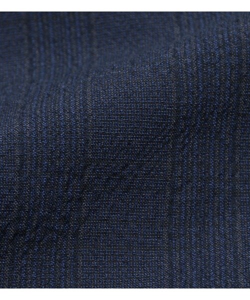 KATHARINE HAMNETT LONDON （キャサリンハムネットロンドン）の「SHADOW CHECK SUCKER PANTS（パンツ・メンズ・ブラック/ネイビー・M/L/XL）」の12枚目の写真