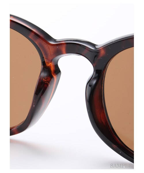 Mila Owen（ミラオーウェン）の「ラウンドフレームサングラス（サングラス・レディース・BLK/BRW・F）」の5枚目の写真
