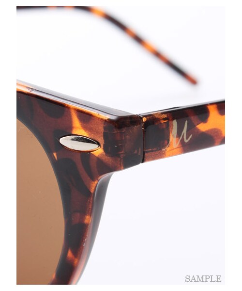 Mila Owen（ミラオーウェン）の「ラウンドフレームサングラス（サングラス・レディース・BLK/BRW・F）」の6枚目の写真