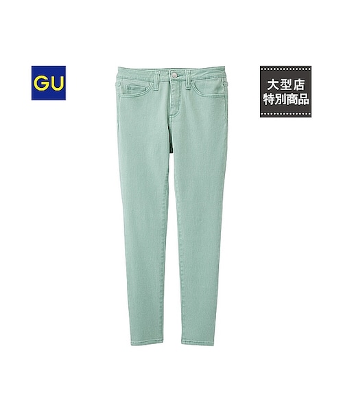 GU(ジーユー)の「(GU)スキニージーンズD(WOMEN ⁄ ジーンズ・レディース・BLUE/YELLOW/GREEN/PINK・L/M/S/XL)」の2枚目の写真