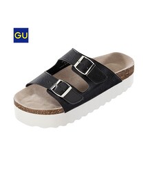 GU | （GU）ＷＯＭＥＮコルクプラットフォームサンダル(シューズ)