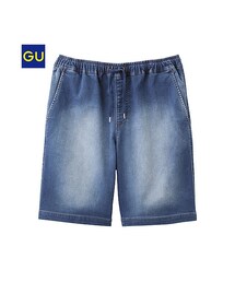 GU | （GU）デニムルックイージーショーツ(パンツ)