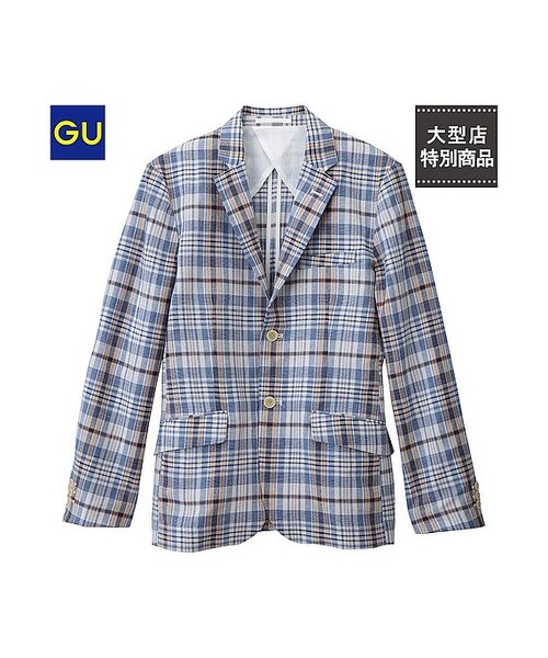 Gu ジーユー の Gu チェックテーラードジャケット ジャケット アウター Wear
