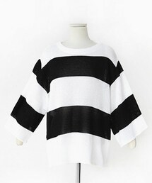 DHOLIC | ワイドボーダーニットトップス(ニット/セーター)