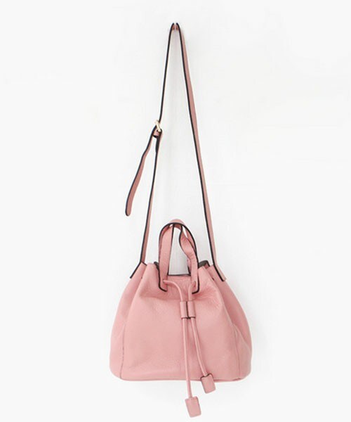 DHOLIC（ディーホリック）の「4colors本革巾着バッグ（ショルダーバッグ・レディース・ミント/ピンク/シルバー/ブラック・FREE）」の3枚目の写真