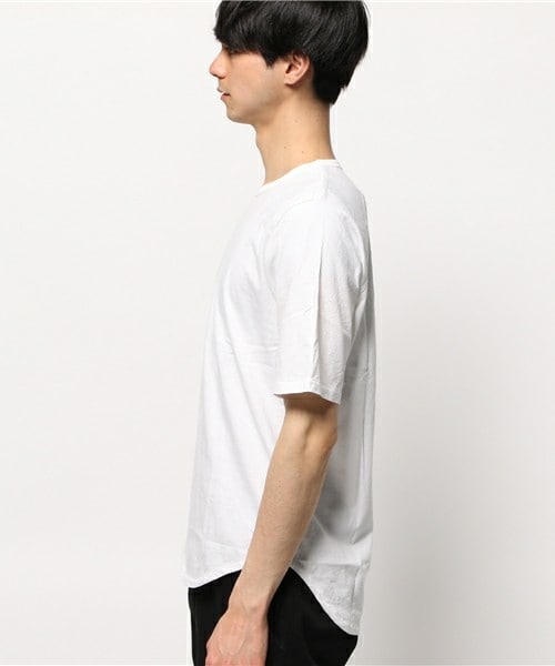 EVERLAST(スポーツ・ライフスタイル)（エバーラスト）の「EVERLAST クルーＴセットインラグラン（Tシャツ/カットソー・メンズ・ブラック/ホワイト・SMALL/MEDIUM）」の3枚目の写真