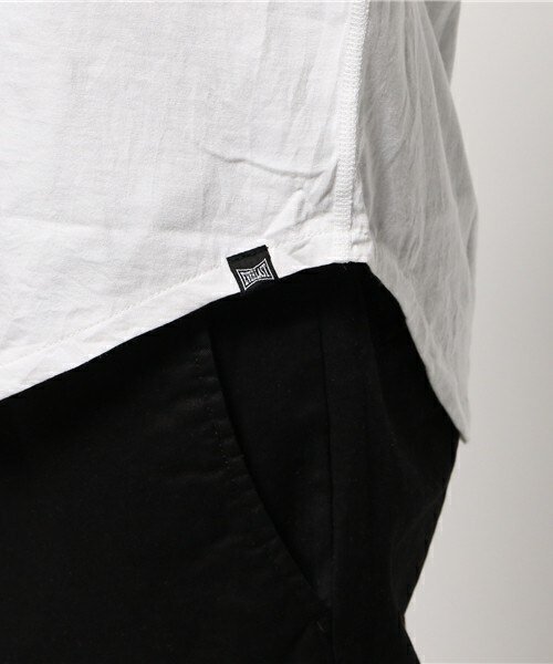 EVERLAST(スポーツ・ライフスタイル)（エバーラスト）の「EVERLAST クルーＴセットインラグラン（Tシャツ/カットソー・メンズ・ブラック/ホワイト・SMALL/MEDIUM）」の7枚目の写真