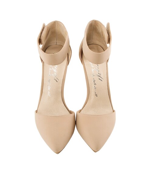 gracegift（グレースギフト）の「尖頭踝帶防水台高跟鞋（シューズ・レディース・杏色/白/黑・35/36/37/38/39/40/41）」の13枚目の写真