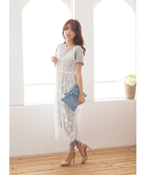 gracegift（グレースギフト）の「尖頭踝帶防水台高跟鞋（シューズ・レディース・杏色/白/黑・35/36/37/38/39/40/41）」の17枚目の写真