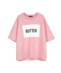 gracegift | 韓國奶油女孩字母拼接上衣(トップス)