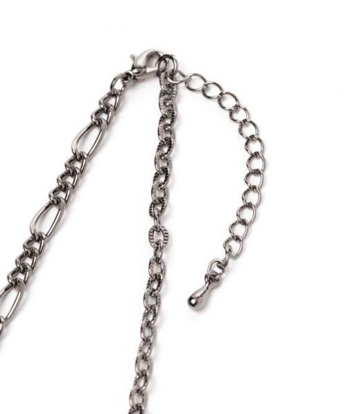 RAGEBLUE（レイジブルー）の「デザインロングチェーンネックレス（アクセサリー・メンズ・ブラック系09/シルバー系12・ONE SIZE）」の4枚目の写真