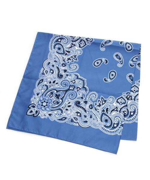 BLISS POINT Womens（ブリスポイント ウイメンズ）の「【MADE IN JAPAN】バンダナガラスカーフ（ファッション雑貨・レディース・ブラック09/レッド35/ブルー85・ONE SIZE）」の2枚目の写真