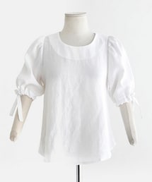 DHOLIC | リネンパフスリーブブラウス(シャツ/ブラウス)