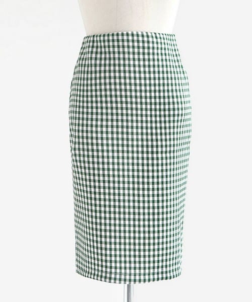 DHOLIC（ディーホリック）の「ギンガムチェックペンシルスカート（スカート・レディース・ピンク/グリーン/ブラック・FREE）」の3枚目の写真