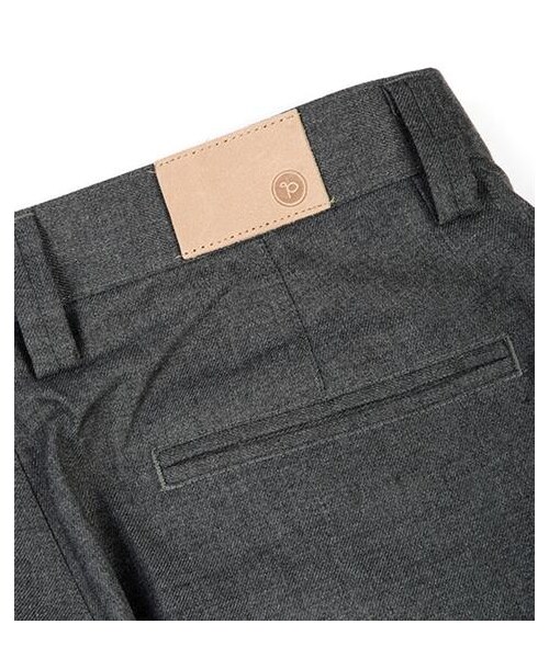 plain-me（プレインミー）の「霜降灰縮口長褲（その他・メンズ・深灰・S/M/L）」の6枚目の写真