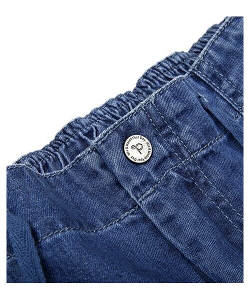 plain-me(プレインミー)の「丹寧抽繩剪裁短褲(その他・メンズ・深藍・S/M/L)」の2枚目の写真