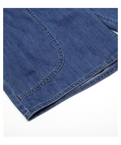 plain-me(プレインミー)の「丹寧抽繩剪裁短褲(その他・メンズ・深藍・S/M/L)」の5枚目の写真