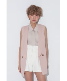 Marjorie | 雅痞愛戀，修身感西裝背心(3色)(ジャケット/アウター)