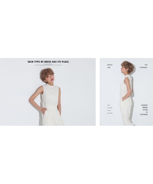 Marjorie(マージョリー)の「緋色懷想,小立領後頸扣修身背心(3色)(トップス・レディース・粉/裸/白・F)」の5枚目の写真