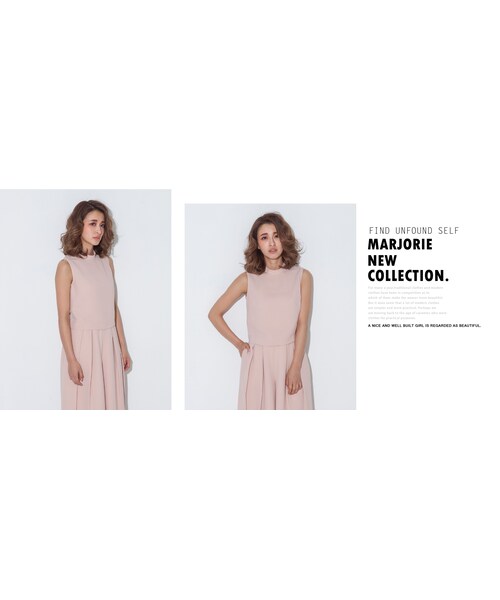 Marjorie(マージョリー)の「緋色懷想,小立領後頸扣修身背心(3色)(トップス・レディース・粉/裸/白・F)」の7枚目の写真