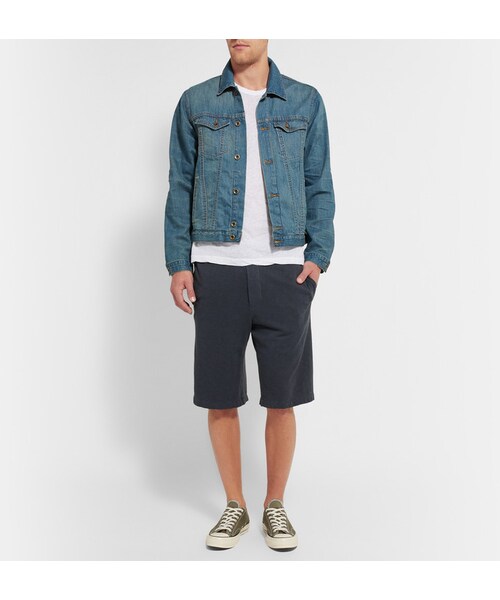 JAMES PERSE（ジェームスパース）の「James Perse Linen and Cotton-Blend Jersey T-Shirt（Tシャツ/カットソー・メンズ・White・1/3/2/4/5）」の5枚目の写真