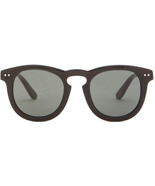 STUSSY eyegear「LUIGI」サングラス クリアブラック/ミラー｜ファッション