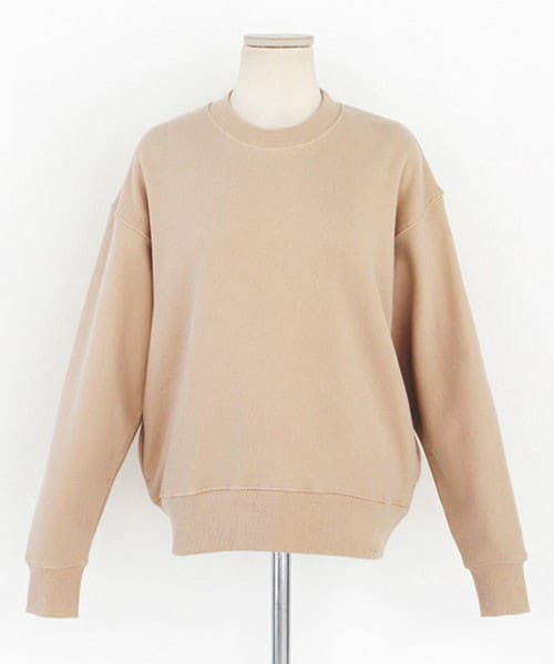 DHOLIC（ディーホリック）の「5colorsスウェットトップス（スウェット・レディース・ホワイトアイボリー/ライトパープル/ライトグレー/ライトベージュ/ブラック・FREE）」の4枚目の写真