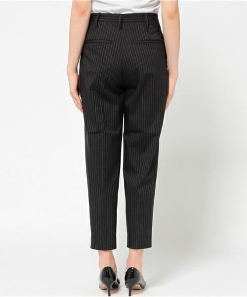 Johnbull Private labo（ジョンブルプライベートラボ）の「カラースラックス（スラックス・レディース・ブラック/ストライプ・X-SMALL/SMALL/MEDIUM）」の6枚目の写真