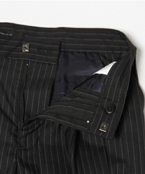 Johnbull Private labo（ジョンブルプライベートラボ）の「カラースラックス（スラックス・レディース・ブラック/ストライプ・X-SMALL/SMALL/MEDIUM）」の11枚目の写真