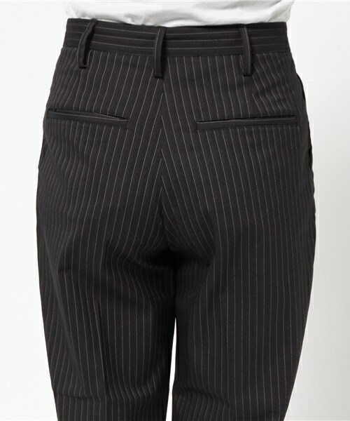 Johnbull Private labo（ジョンブルプライベートラボ）の「カラースラックス（スラックス・レディース・ブラック/ストライプ・X-SMALL/SMALL/MEDIUM）」の8枚目の写真